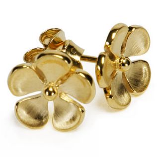 vermeil flower earrings by tisan jewellery