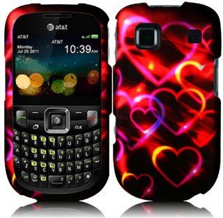 For ZTE Z431 Hard Design Cover Case Colorful Hearts Accessory Cell Phones & Accessories