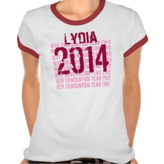 2013 or Any Best Graduation Year and Custom Name Tee Shirts