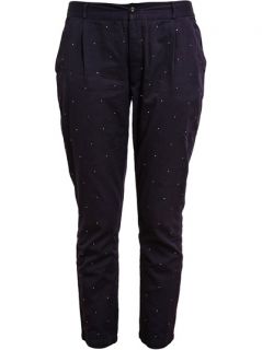 Chinti And Parker Mirror Flecked Cotton Trousers