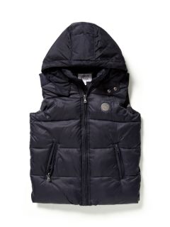 Hooded Puffer Vest by Armani Junior