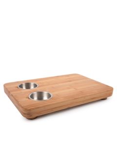 Pro Chef Butchers Block with 2 Prep Bowls by Core Bamboo