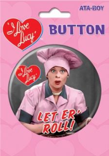 I Love Lucy Let Er' Roll 3" Button Clothing