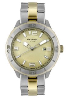 Fossil AM4181  Watches,Mens Two Tone Stainless Steel, Casual Fossil Quartz Watches