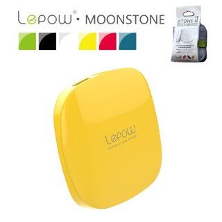 Lepow Moonstone Series 3000mAh External Battery (Power Bank, Portable Charger) with Dual USB Ports and Lithium Polymer Battery   Colorful, Lightweight and Compatible With iPhone 4,4S,5,5C,5S (Apple Adapters   30 pin and lightning, not included), Samsung S