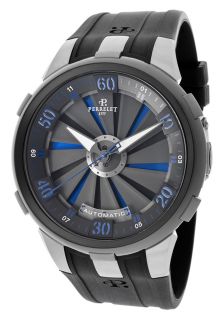 Perrelet A1050 5  Watches,Mens Turbine Automatic Black and Blue Dial Black Rubber, Luxury Perrelet Automatic Watches