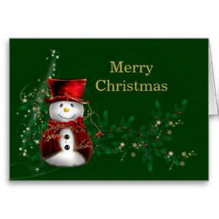 Christmas Snowman Greeting Cards