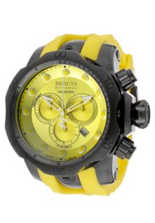 Invicta 11959  Watches,Mens Venom/Reserve Chronograph Yellow Dial Yellow Silicone, Chronograph Invicta Quartz Watches