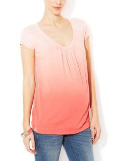 Shirred Scoop neck Tee by Michael Stars Maternity