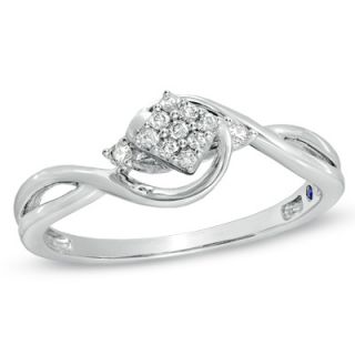 Cherished Promise Collection™ Diamond Accent Square Cluster Promise