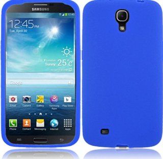 For Samsung Galaxy Mega 6.3 Silicone Jelly Skin Cover Case Blue Accessory Cell Phones & Accessories