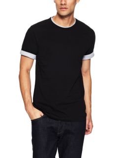 Fine Jersey Mock Double Layer Tee by American Apparel