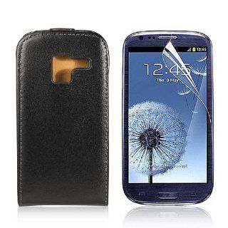 Flip Leather Case Skin For Samsung Galaxy Ace 2 i8160 + Screen Protector PC437B Cell Phones & Accessories