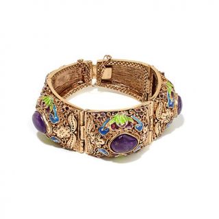 Statements by Amy Kahn Russell Bold Gemstone and Enamel Bracelet