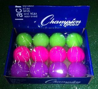 Neon Blend Assorted Color Lacrosse Balls Certified [Misc.]  Sports & Outdoors