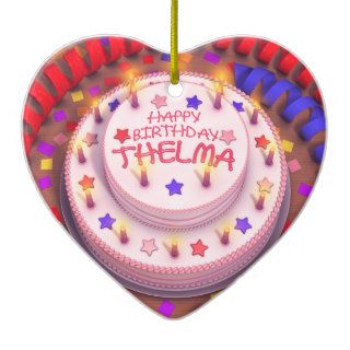 Thelma's Birthday Cake Christmas Ornament