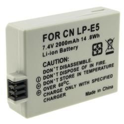 Compatible Li ion Battery for Canon LP E5/ EOS Rebel XSi Eforcity Camera Batteries & Chargers