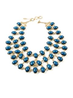 Lapis & Turquoise Hampton Reversible Bib Necklace by Amrita Singh