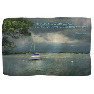 Inspirational   Hope   Sailor   Psalm 107 29 Towel