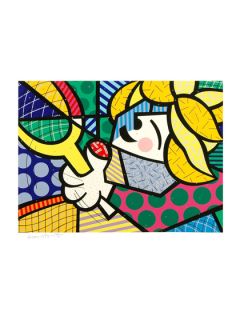 The Tennis Suite (Girl) by Romero Britto (Unframed) by Quality Art Auctions