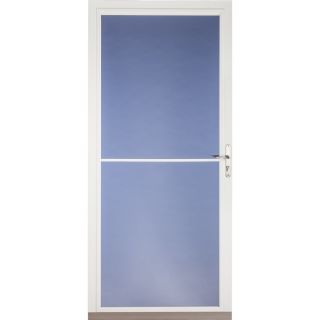 Pella White Full View Tempered Glass Storm Door (Common 81 in x 36 in; Actual 80.78 in x 37 in)