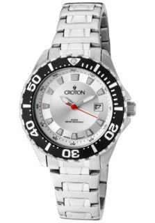 Croton CA201228SSSL  Watches,Womens Aquamatic Stainless Steel, Casual Croton Quartz Watches