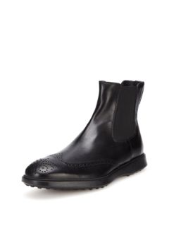 Wingtip Pull Up Ankle Boots by Tods