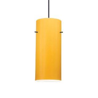 WAC Lighting PLD F4 454AM/BK Dax 1 Light MonoPoint Pendant with Amber Glass Shade and Black Finish   Ceiling Pendant Fixtures  