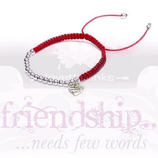 heart charm friendship bracelet by lovethelinks