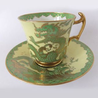 vintage new chelsea dragon china demitasse by peony and thistle