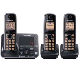 Link to Cell KXTG7623B Bluetooth Convergence Phone w/3Handsets —