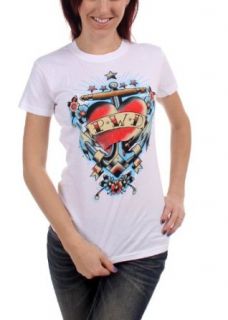 Parkway Drive   Womens Heart Tattoo T Shirt Music Fan T Shirts Clothing