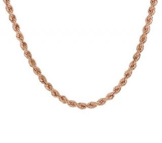 Bronzo Italia 36 Twisted Rope Chain Necklace —