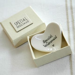 porcelain wedding heart dish by the alphabet gift shop