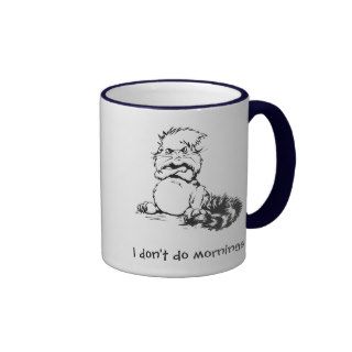 Grumpy Kitten I Don't Do Mornings Mug