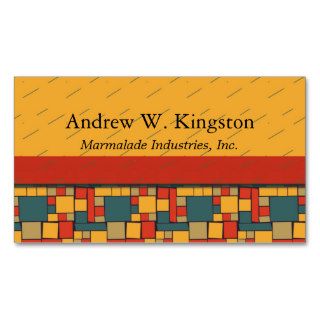 Modern Mania Colorblock Business Cards