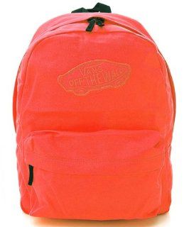 VANS Realm Backpack Book Bag Neon Pink Orange (Red) 372408RD (VN 0NZ090L) Sports & Outdoors