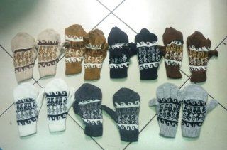 Wholesale LOT 100 Pairs Peruvian Alpaca Fingerless Gloves Mittens Glittens 