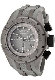 Invicta 232  Watches,Mens Coalition Forces Chronograph Grey Dial Grey Polyurethane, Chronograph Invicta Quartz Watches