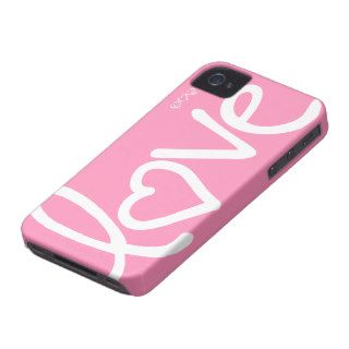 bubblegum pink   love Case Mate iPhone 4 cases