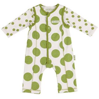 pea print two piece playsuit by busy peas