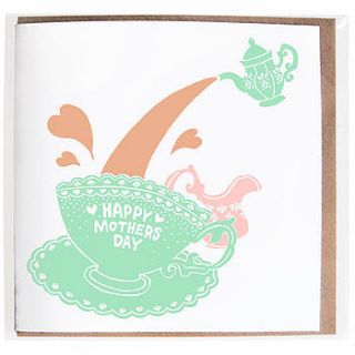 mothers day tea card by solitaire