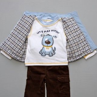 Baby Togs Infant Boy's 3 piece Vest Set Baby Togs Boys' Sets