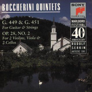 Boccherini Quintets (G. 449 & G. 451 for Guitar & Strings, Op. 28, No. 2 for Two Violins, Viola & Two Cellos) Music