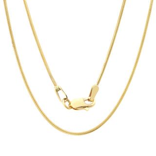 Sterling Essentials 14k Yellow Gold Diamond cut Snake Chain Necklace (1.4 mm) Sterling Essentials Gold Necklaces