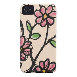 Rustic Floral Pattern Case Mate iPhone 4 Case