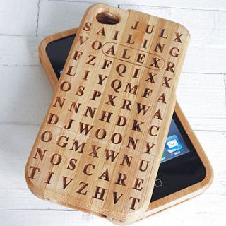 personalised word search cover for iphone by sophia victoria joy