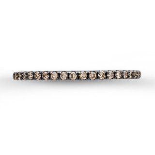Victoria Kay 1/5ct Brown Diamond Stackable Halfway Band in Sterling Silver Rings Jewelry