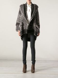 Tricot Chic Patterned Cardigan   Twist'n'scout paleari Online Store
