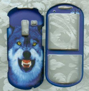 Blue Wolf Hunting Rubberized Samsung R455c Sch r455c Protector Phone Cover Ha Cell Phones & Accessories